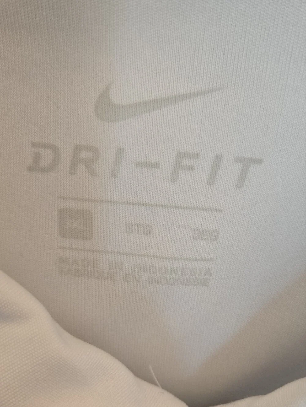 Nike White & Light Grey Striped USC Polo